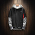 Cool Sweatshirt Men Hip Hop patchwork Long Sleeve Pullover contrast Hoodies Sweatshirt hoodies - menochic